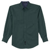 Port Authority Men's Dark Green/Navy Extended Size Long Sleeve Easy Care Shirt
