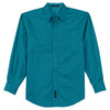 Port Authority Men's Teal Green Extended Size Long Sleeve Easy Care Shirt