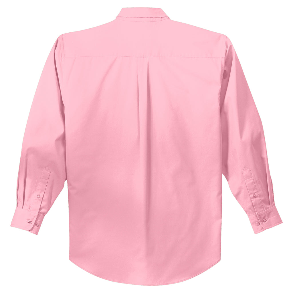 Port Authority Men's Light Pink Tall Long Sleeve Easy Care Shirt