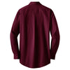 Port Authority Men's Maroon Tonal Pattern Easy Care Shirt
