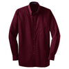 Port Authority Men's Maroon Tonal Pattern Easy Care Shirt