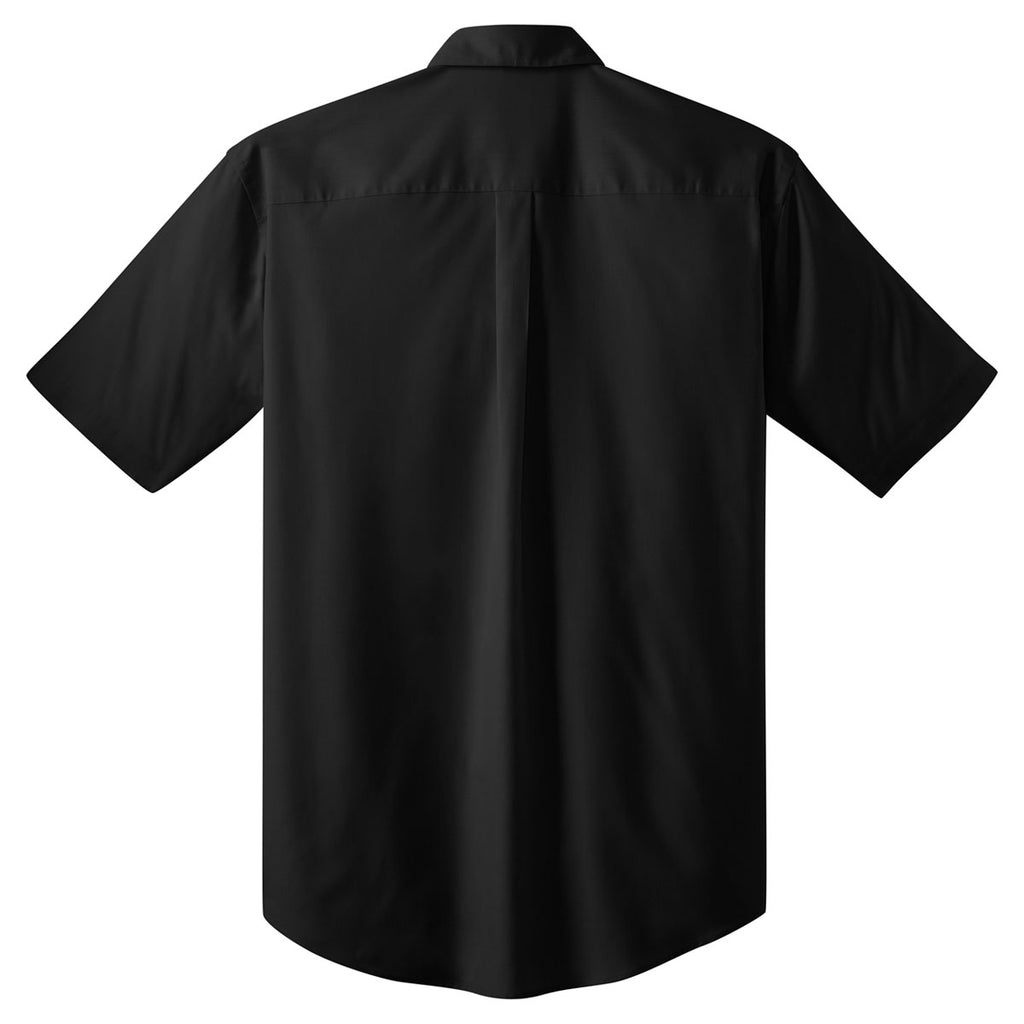 Port Authority Men's Black S/S Value Poplin Shirt