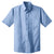Port Authority Men's Light Blue S/S Value Poplin Shirt