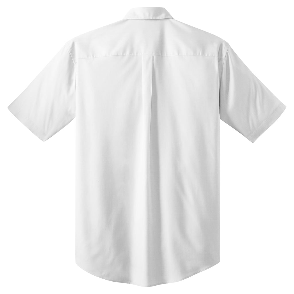 Port Authority Men's White S/S Value Poplin Shirt