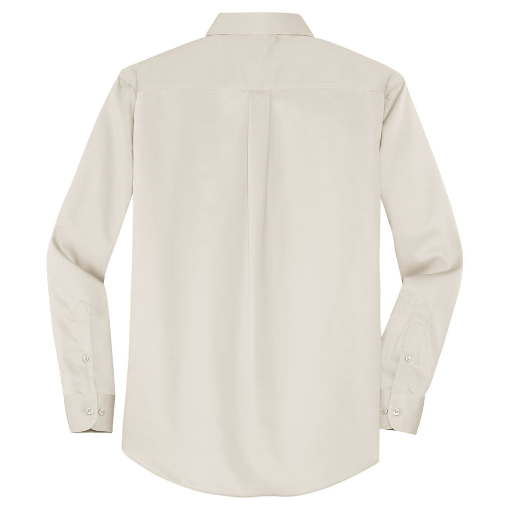 Port Authority Men's Light Stone Long Sleeve Non-Iron Twill Shirt