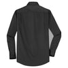 Port Authority Men's Grey Smoke Stretch Poplin Shirt