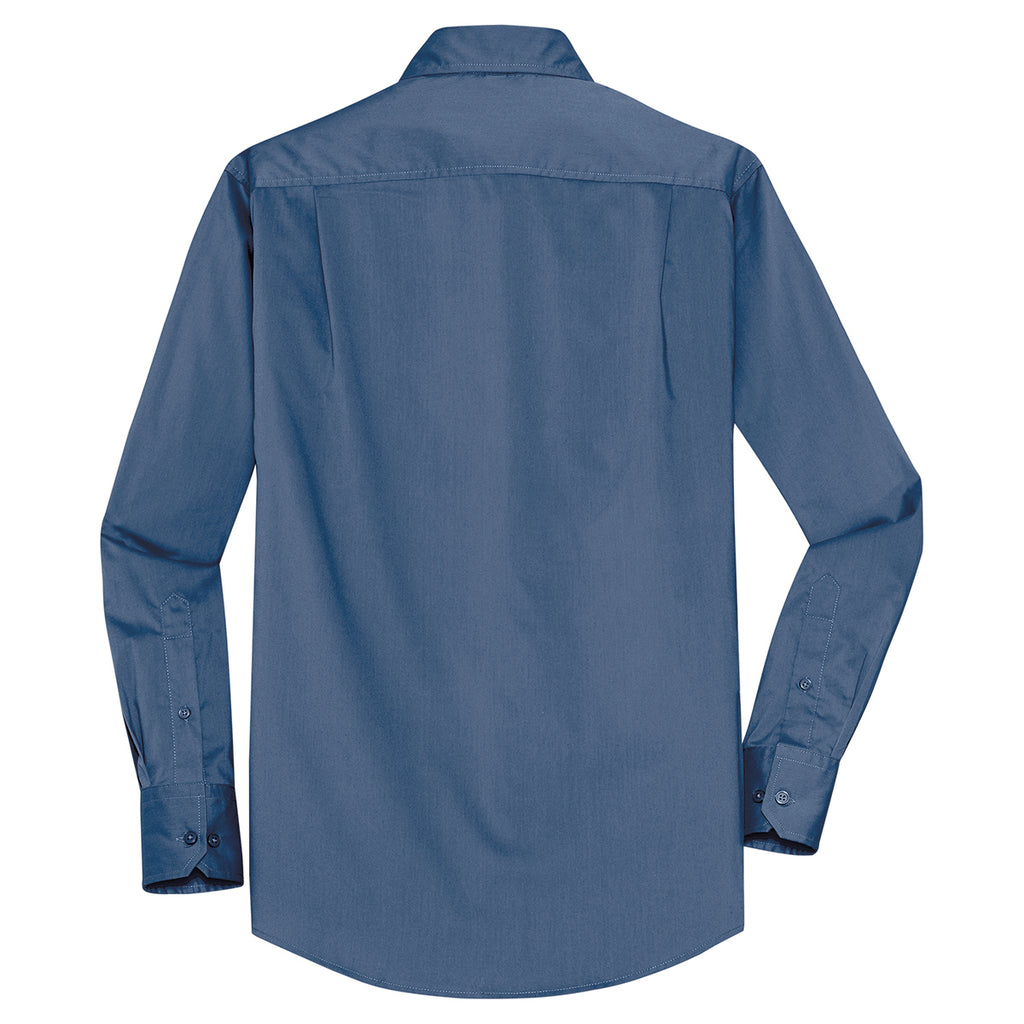 Port Authority Men's Moonlight Blue Stretch Poplin Shirt