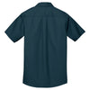 Port Authority Men's Ultra Blue Stain-Resistant Short Sleeve Twill Shirt