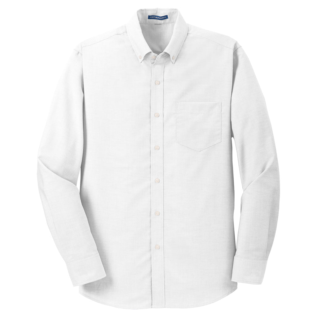 Port Authority Men's White SuperPro Oxford Shirt
