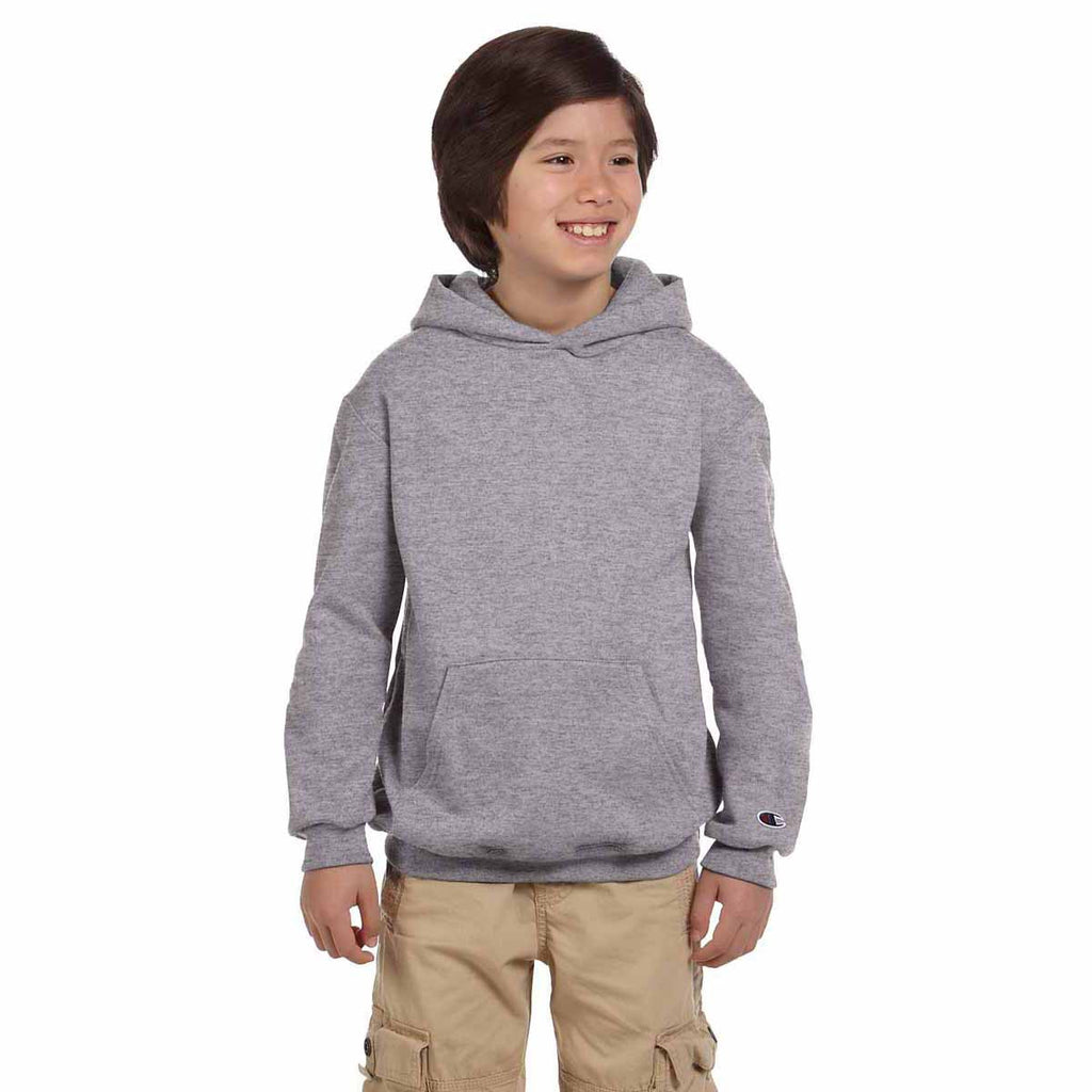 Champion Youth Light Steel Eco 9-Ounce Pullover Hood