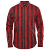 Stormtech Men's Red Plaid Muirfield Performance Long Sleeve Shirt