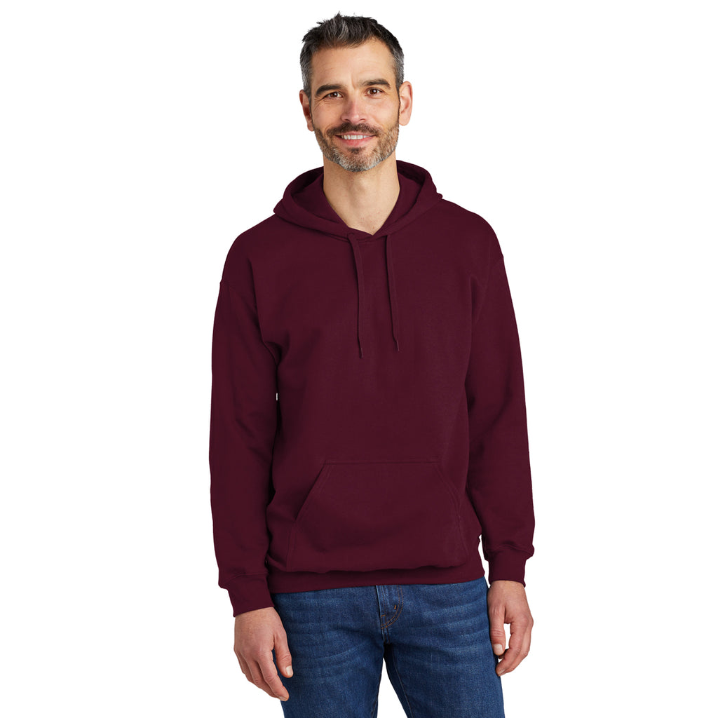 Gildan Men's Maroon Softstyle Pullover Hooded Sweatshirt