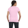 Hanes Women's Pale Pink 4.5 oz. 100% Ringspun Cotton nano-T T-Shirt