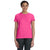 Hanes Women's Wow Pink 4.5 oz. 100% Ringspun Cotton nano-T T-Shirt