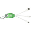 Bullet Green Trebel 3-in-1 Light Up Logo Cable