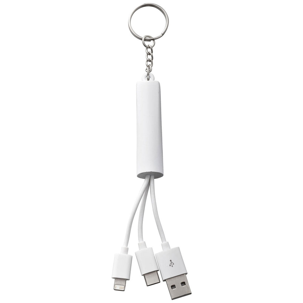 Bullet White Route Light Up Logo 3-in-1 Cable