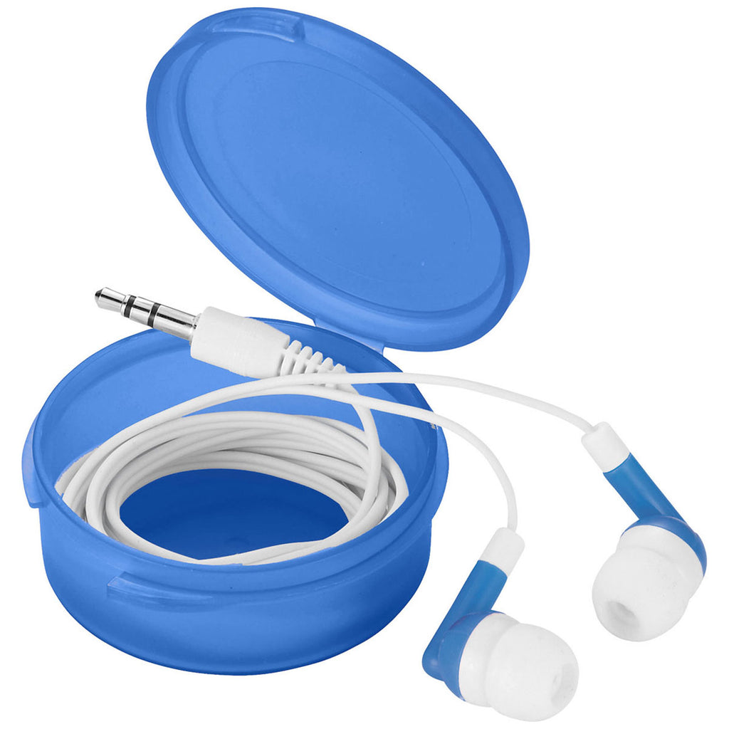 Bullet Translucent Royal Blue Versa Earbuds in Case