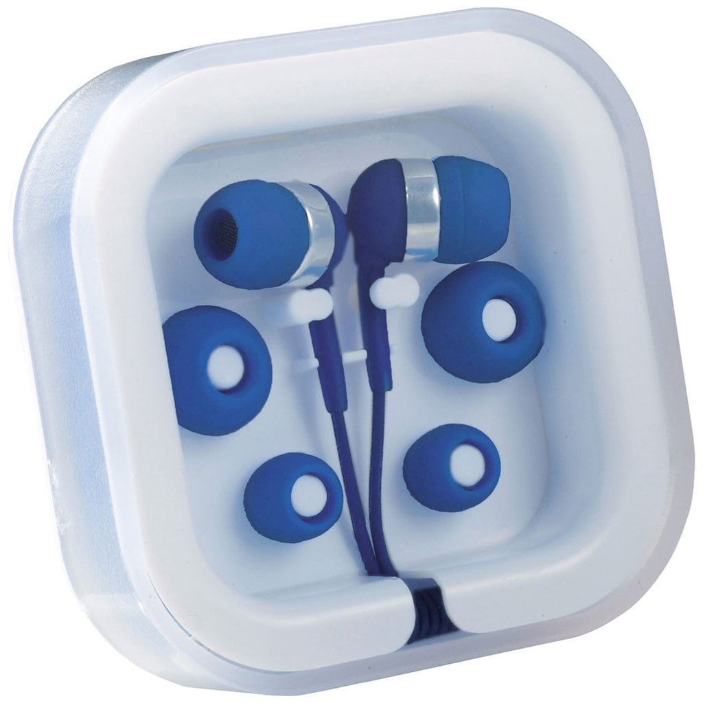 Bullet Royal Blue Color Pop Earbuds with Microphone