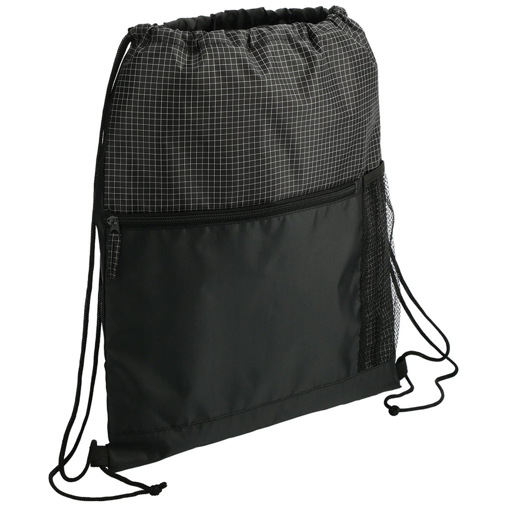 Bullet Black Grid Drawstring