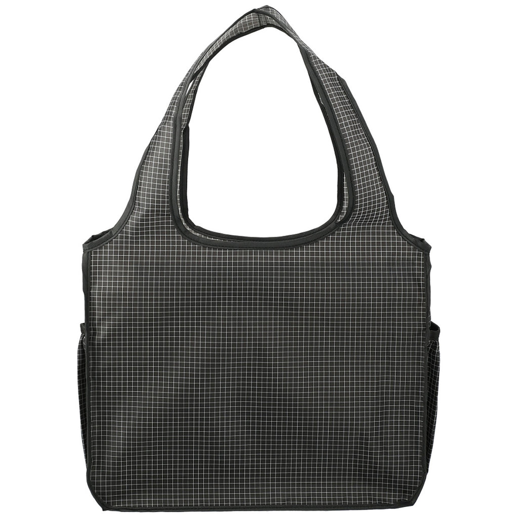 Bullet Black Grid Bungalow Tote