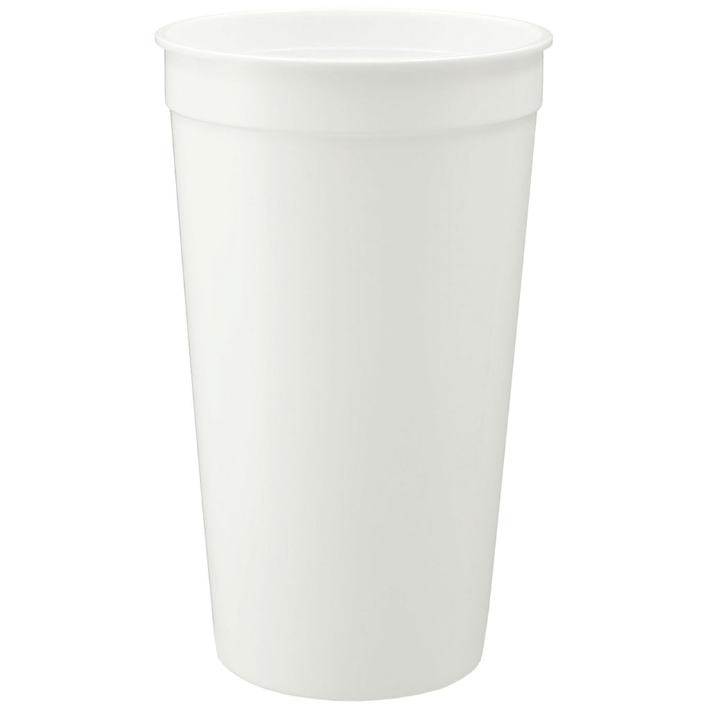 Bullet White Solid 32oz Stadium Cup
