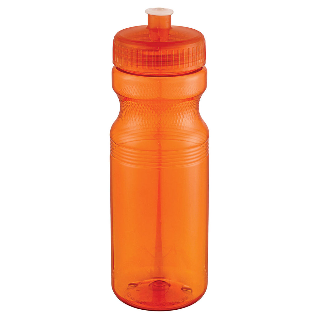 Bullet Translucent Orange Easy Squeezy Crystal 24oz. Sports Bottle