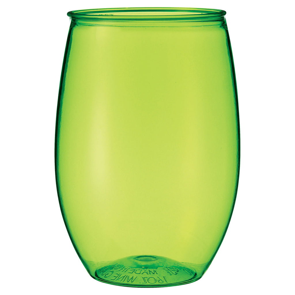Bullet Translucent Lime Green Wynwood 16oz Stemless Wine Cup