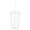 Bullet Clear Iceberg 16oz Double-Wall Tumbler with Straw