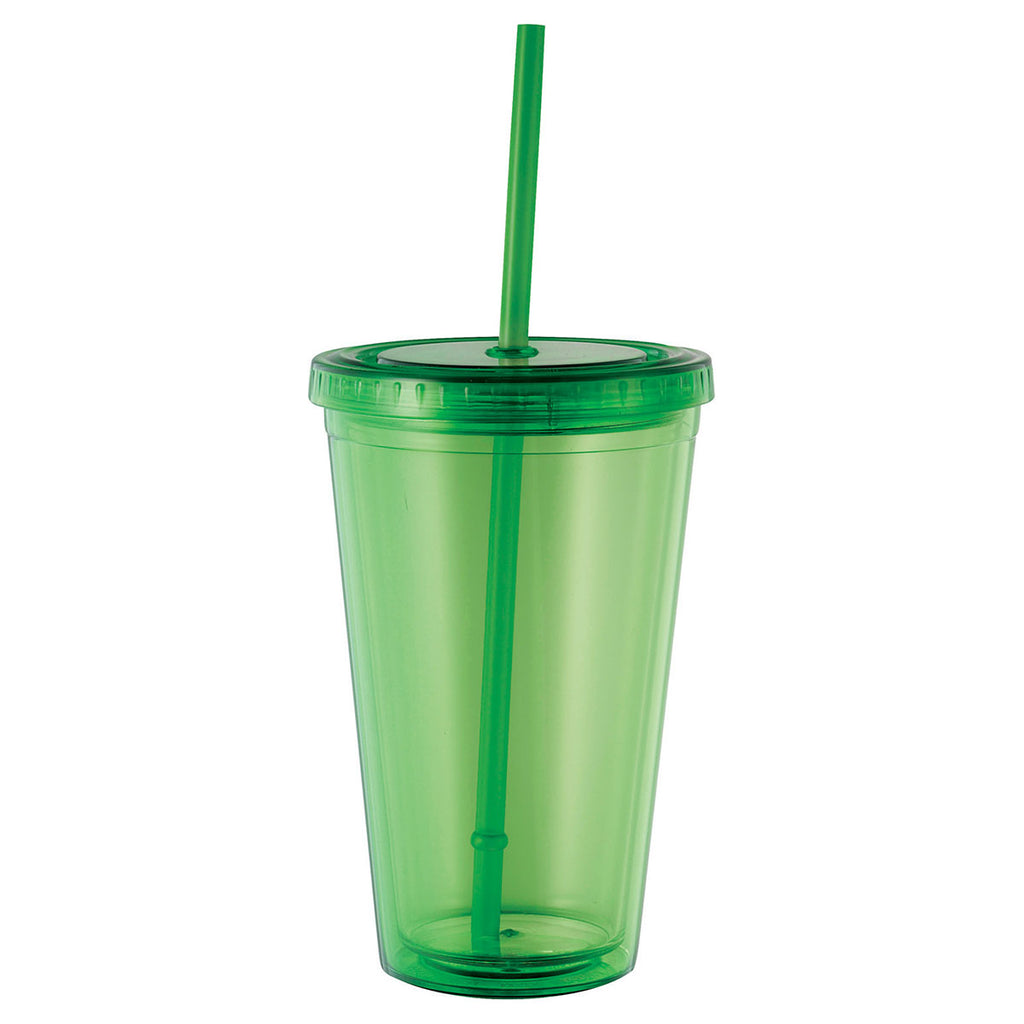 Bullet Translucent Green Cyclone 16oz Tumbler with Straw