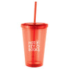 Bullet Translucent Red Cyclone 16oz Tumbler with Straw