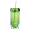 Bullet Translucent Lime Green Twister 16oz Tumbler with Straw