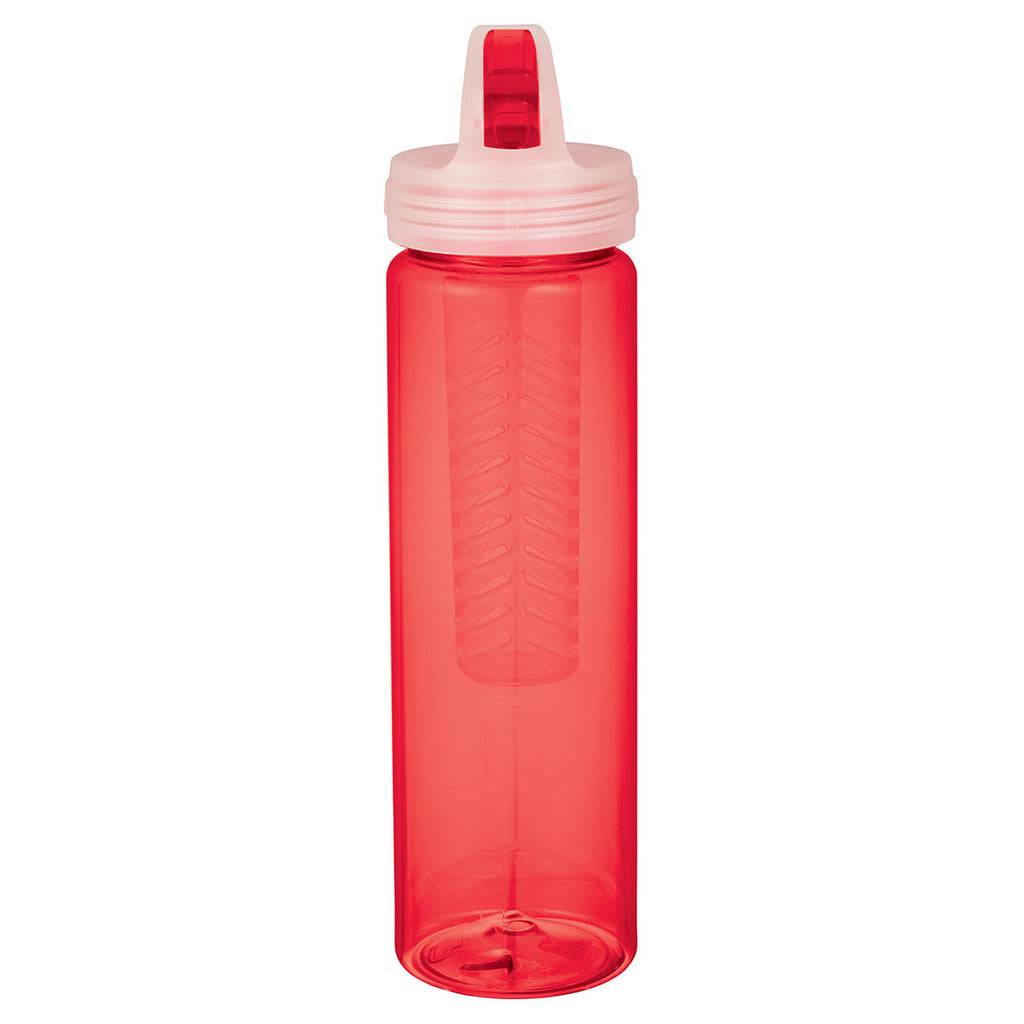 Bullet Translucent Red Fruit Infuser 25oz Sports Bottle