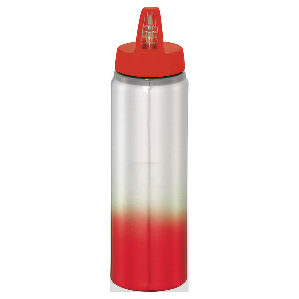 Bullet Red Gradient 25oz Aluminum Sports Bottle