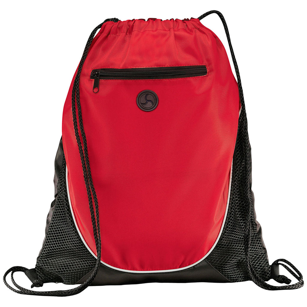 Bullet Red Peek Drawstring Bag