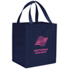 Bullet Navy Blue Hercules Non-Woven Grocery Tote