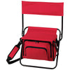Bullet Red Folding Insulated 12-Can Cooler Chair