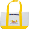 Bullet White with Yellow Trim Large Boat Tote