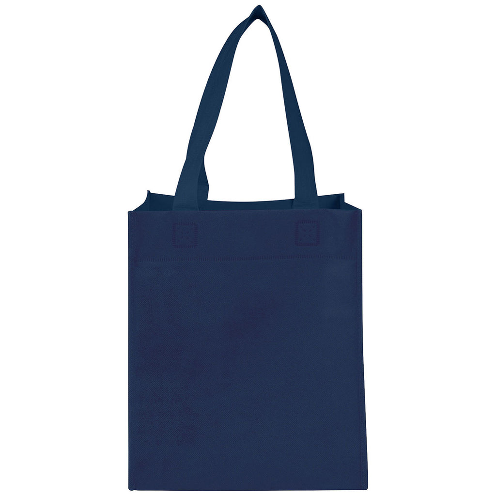 Bullet Navy Blue Basic Grocery Tote