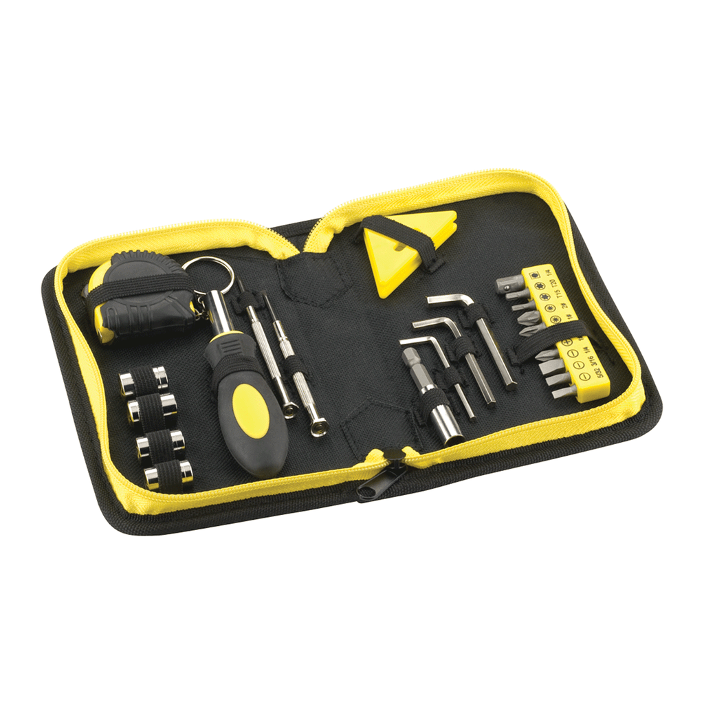 Bullet Black with Yellow Trim 23-Piece Tool Set