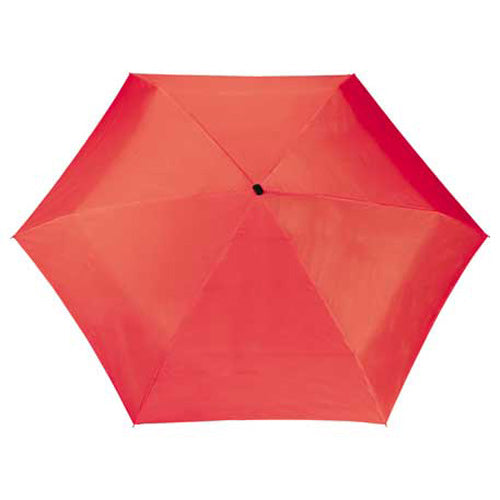 Bullet Black/Red 37" Mini Folding Travel Umbrella with Case