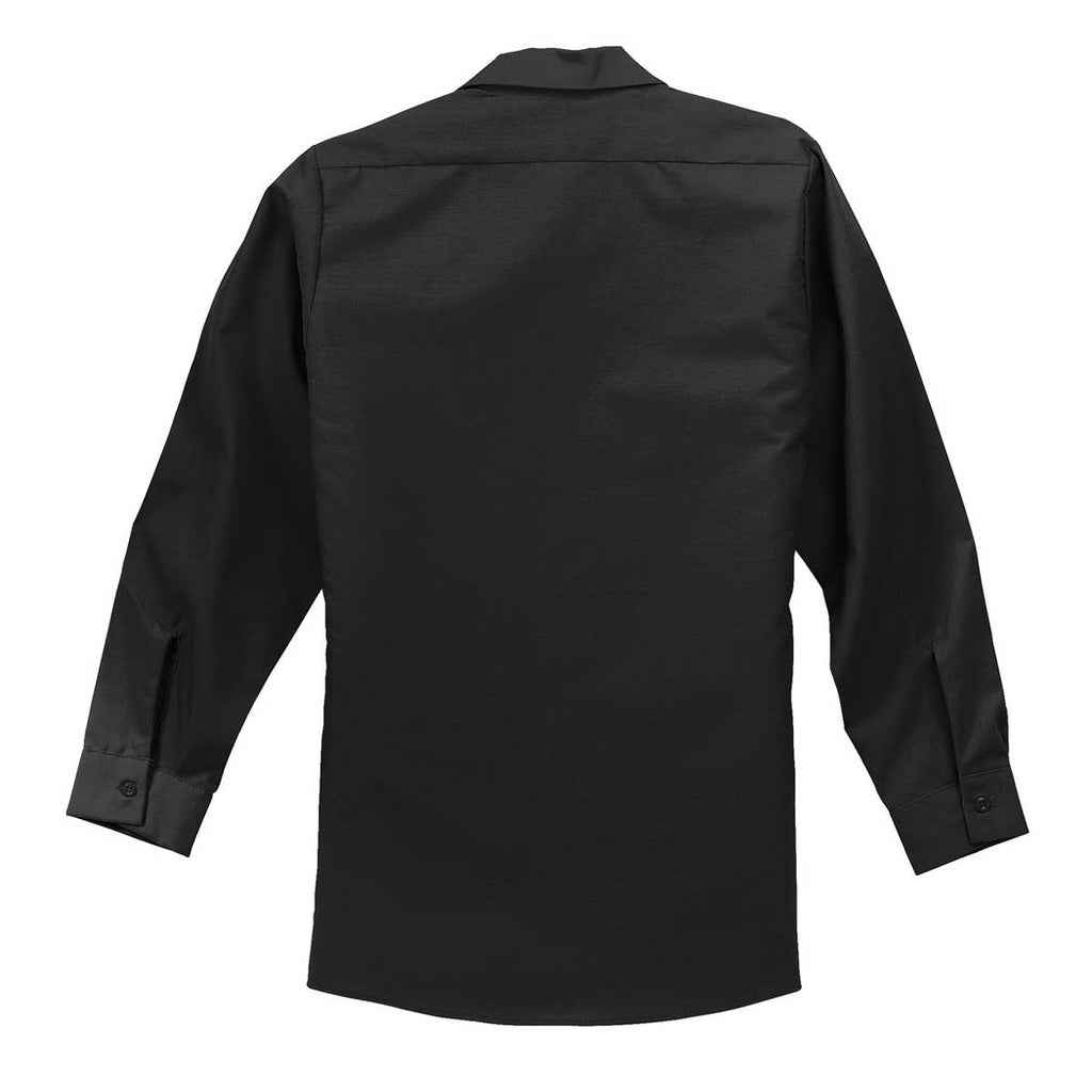 Red Kap Men's Black Long Sleeve Industrial Work Shirt