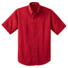 CornerStone Men's Red Short Sleeve SuperPro Twill Shirt