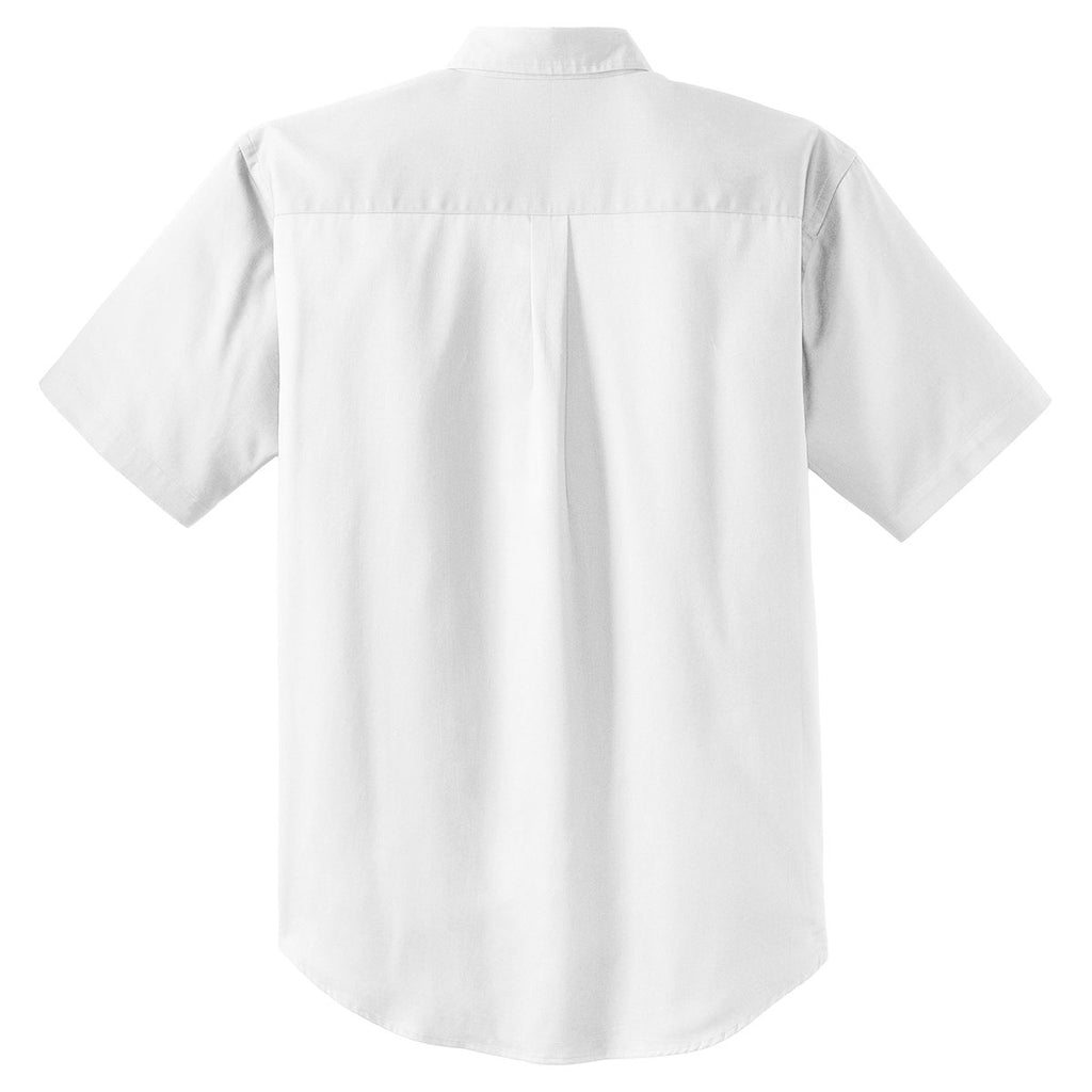 CornerStone Men's White Short Sleeve SuperPro Twill Shirt