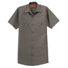 Red Kap Men's Tall Grey Short Sleeve Industrial Work Shirt