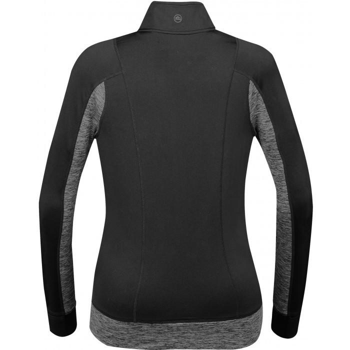 Stormtech Women's Black/Carbon Heather Lotus Full Zip Shell