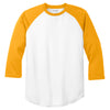 Sport-Tek Men's White/Gold PosiCharge Baseball Jersey