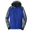 Sport-Tek Men's True Royal/True Royal Sport-Wick Mineral Freeze Fleece Colorblock Hooded Pullover