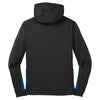 Sport-Tek Men's Black/ True Royal Sport-Wick Fleece Colorblock Hooded Pullover
