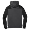 Sport-Tek Men's Graphite Heather/Black Tech Fleece Colorblock 1/4-Zip Hooded Sweatshirt