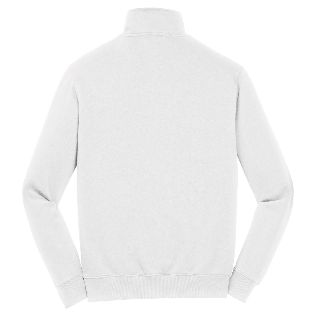 Sport-Tek Men's White 1/4-Zip Sweatshirt